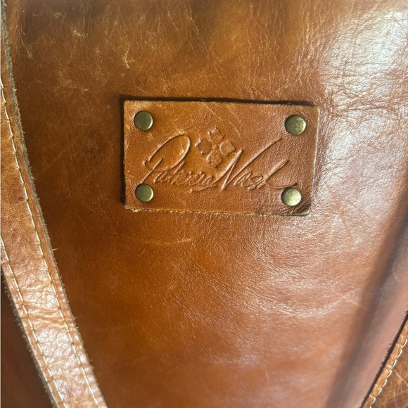 🌿🦋 Patricia Nash Brown Leather Tote Bag - Picture 3 of 14